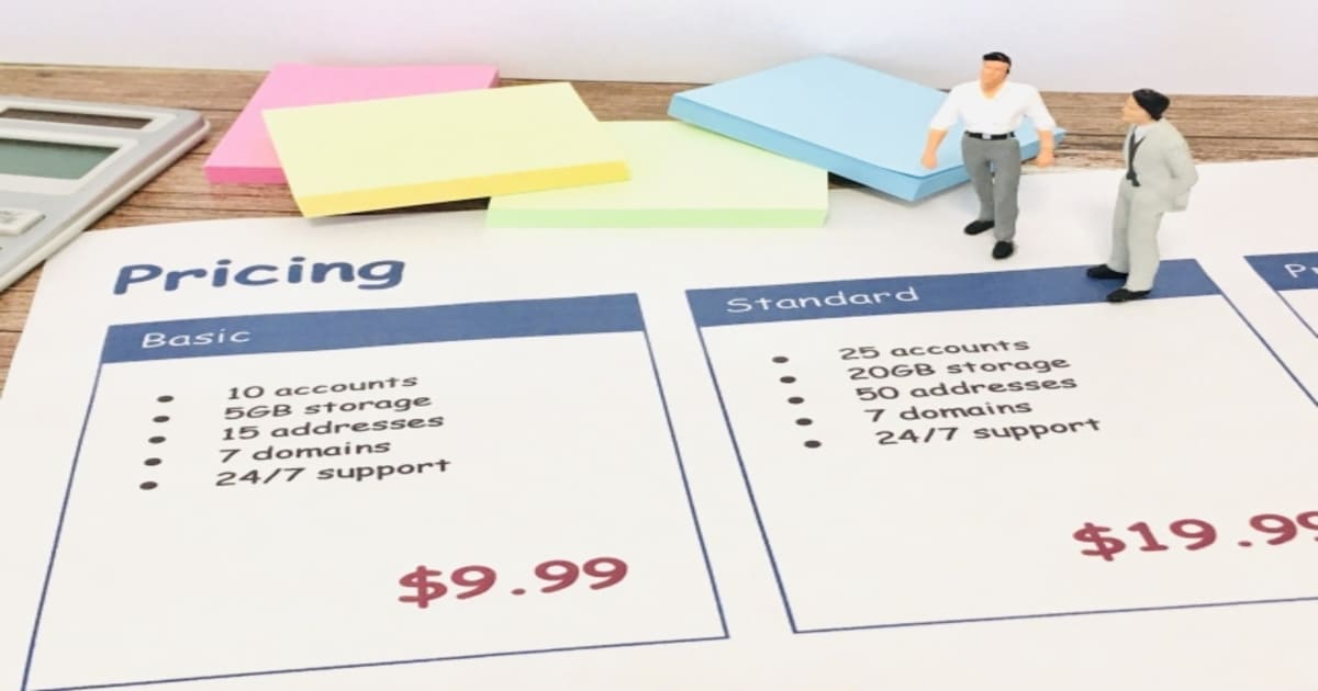 英語の料金プラン比較の資料