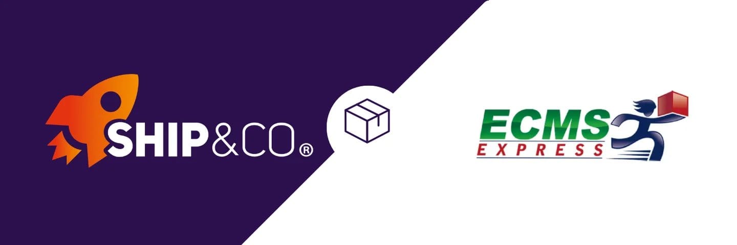 Ship&coとECMSそれぞれのロゴ